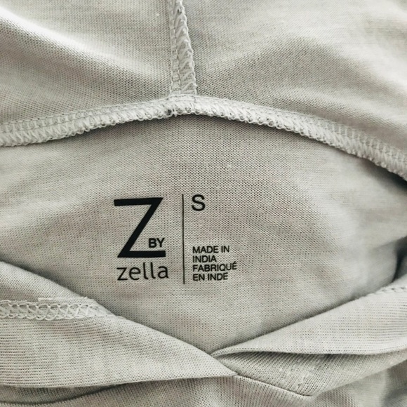 Z By Zella Crossback Sleeveless Hoodie Grey Small - Picture 5 of 7